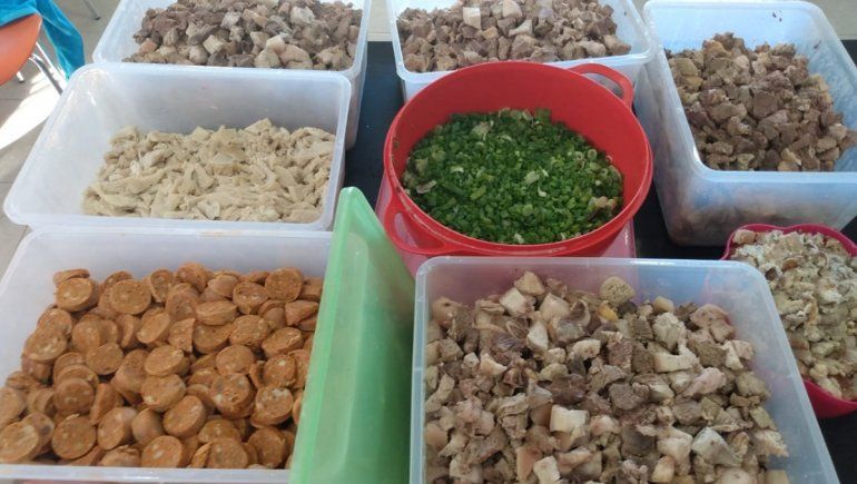 Los ingredientes para el locro del día del trabajador