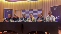 Karina Milei encabezó la conferencia de prensa del acuerdo entre LLA y el PRO