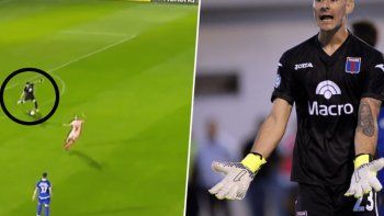 ¡que blooper! mala salida de arquero de tigre termino en gol ¡que blooper! mala salida de arquero de tigre termino en gol