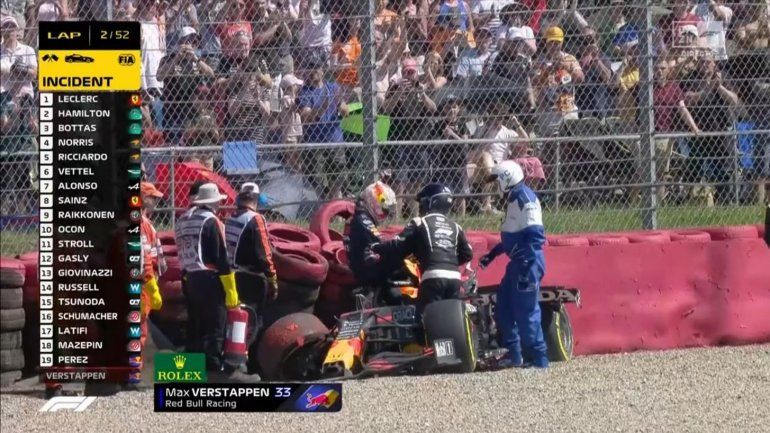 La bronca de Verstappen contra Hamilton: Ver los festejos desde el hospital es irrespetuoso
