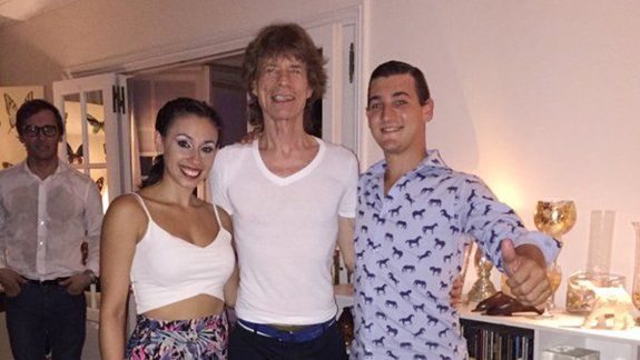 Después del segundo show, Jagger y Wood tuvieron fiesta con famosos.