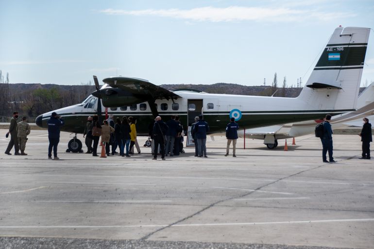 En septiembre pasado se realizó una inspección ocular a un avión similar al que se utilizó para trasladar a veinte detenidos desde el aeropuerto de Neuquén a Bahía Blanca.