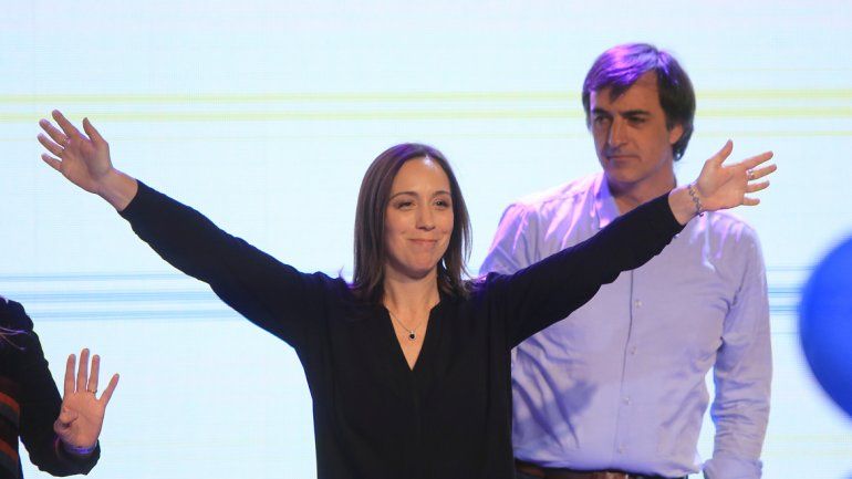 La gobernadora de Buenos Aires fue una de las que mostraron cara de felicidad por los resultados.