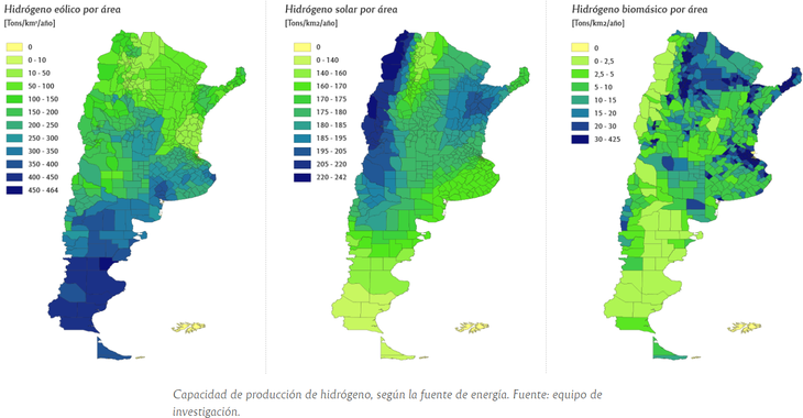 La alta potencialidad de la Patagonia, en la infografía de la UNC. La alta potencialidad de la Patagonia, en la infografía de la UNC.
