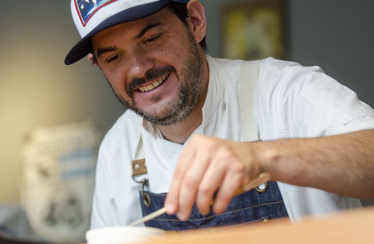 Alejandro Marchant, dueño y cocinero de Merken en San Martín de Los Andes.