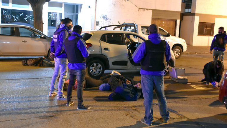 Con la persecución en el centro cayó una banda que cometía robos armados