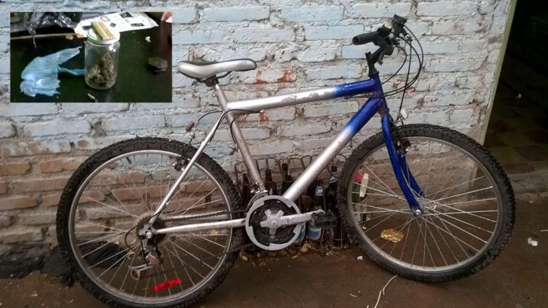 Encontraron una bici y drogas en un kiosco narco de la zona del Bajo