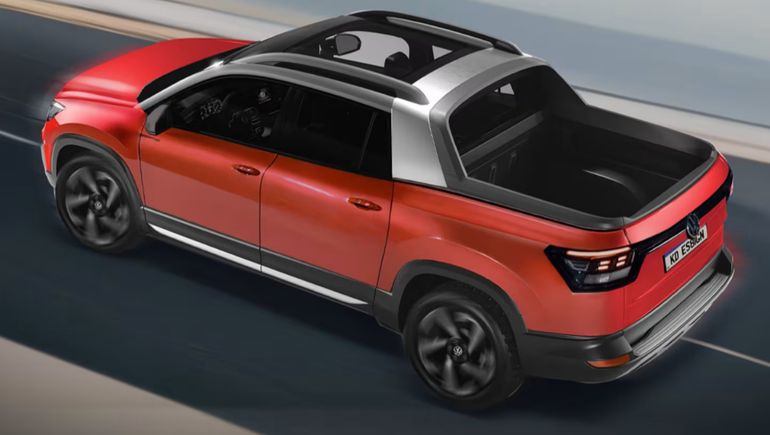 Proyección del diseño final de la Volkswagen Tukan dibujado por el estudio KDesign de Brasil. Foto: KDesign AG. Proyección del diseño final de la Volkswagen Tukan dibujado por el estudio KDesign de Brasil. Foto: KDesign AG.