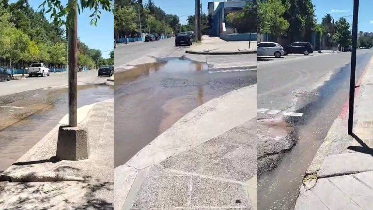 ¿De dónde vino la pérdida de agua que corrió  por Roca y Brentana?