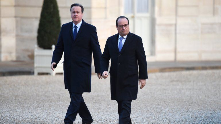 David Cameron y François Hollande