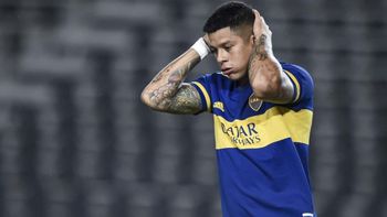 La nueva lesión de Marcos Rojo preocupa a Boca. La nueva lesión de Marcos Rojo preocupa a Boca.