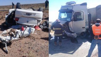 dos muertos en un choque entre un camion y un auto en el chocon dos muertos en un choque entre un camion y un auto en el chocon