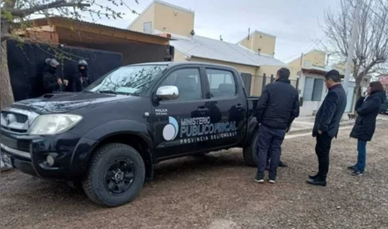 Uno de los procedimientos realizados este viernes en Trelew. Uno de los procedimientos realizados este viernes en Trelew. 