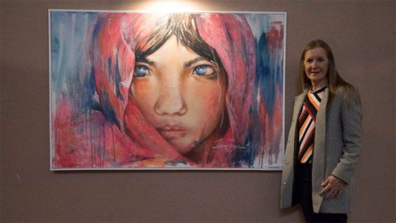 Irene Mosiuk inauguró su muestra en la Bodega Familia Schroeder