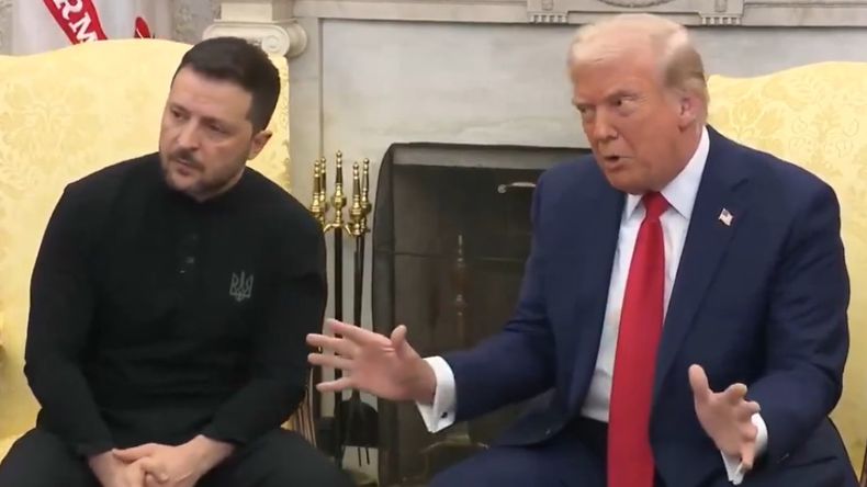 Tenso encuentro en la Casa Blanca entre Donald Trump y Volodimir Zelenski.