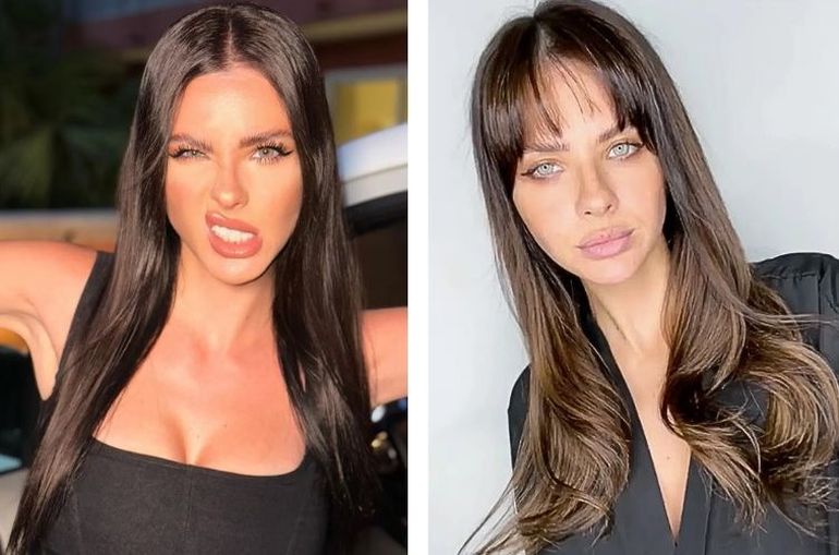 El antes y el después de la China Suárez tras su cambio de look.