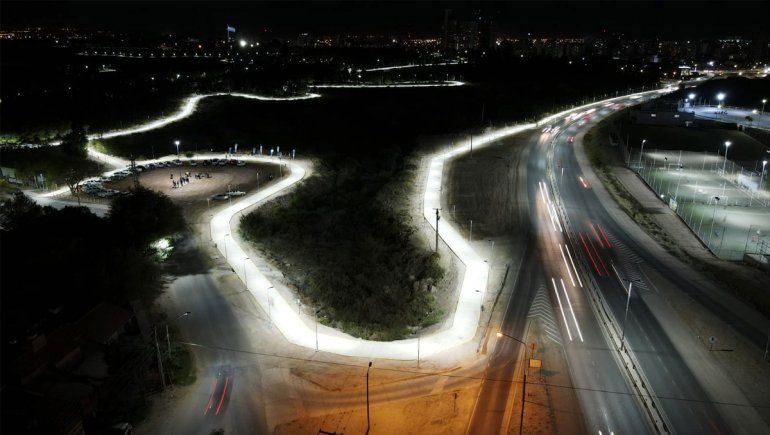 Así quedó el nuevo tramo de la bicisenda en Parque Norte
