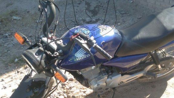 La Honda 150 cc. en la que se movilizaban los motochorros.