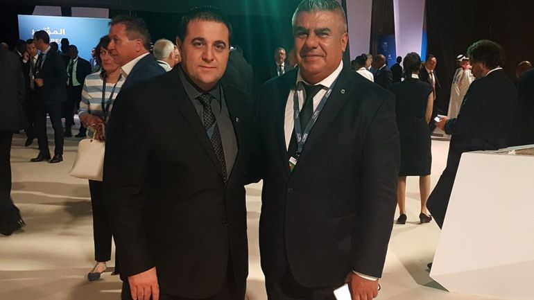 Pablo Toviggino y el Chiqui Tapia