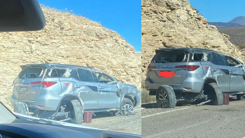 Ruta 40: dos personas protagonizaron un fuerte vuelco cerca de Buta Ranquil | LM Neuquen Ruta 40: dos personas protagonizaron un fuerte vuelco cerca de Buta Ranquil