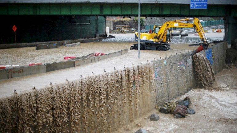 Las lluvias causaron destrozos en distintos puntos de Chile.