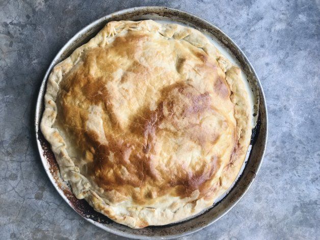 Tarta de jamón y queso con masa casera en simples pasos
