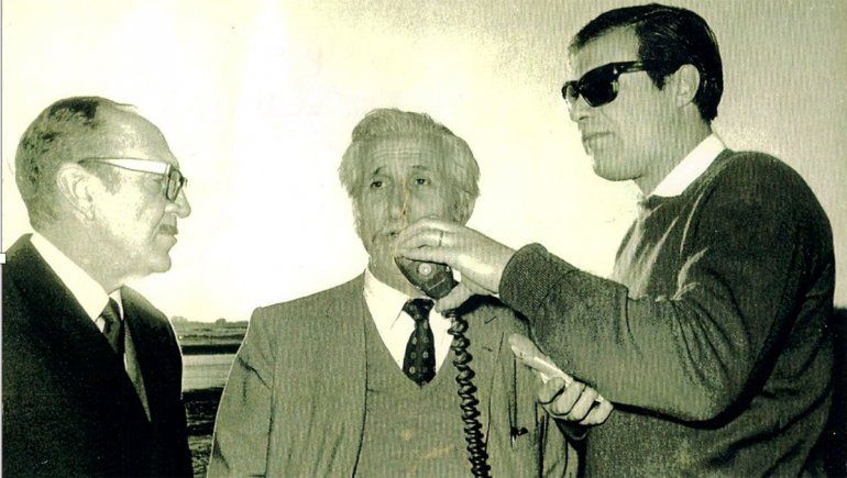 Raúl Valladares, Emilio Saraco y Coulin, Director de LU5.