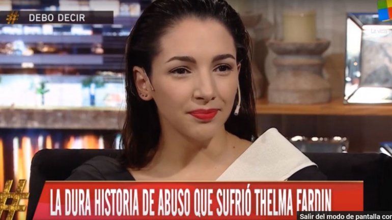 Thelma Fardín reapareció en la pantalla chica