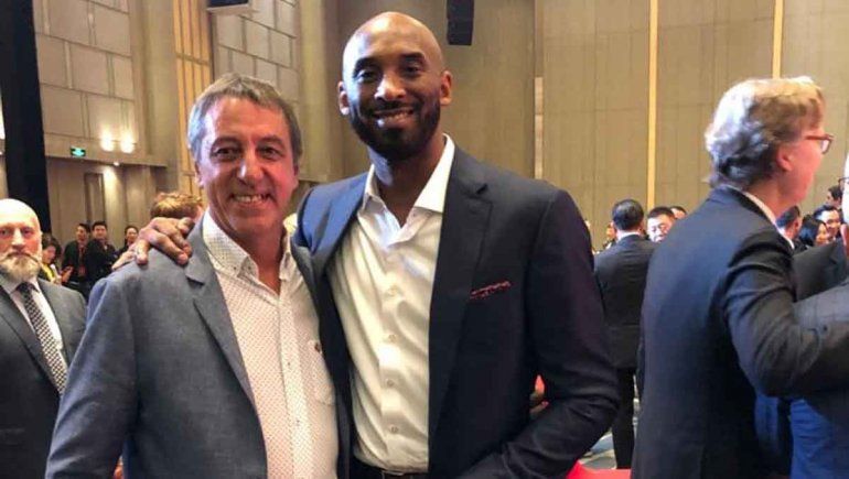 Las fotos y el encuentro inolvidable de un neuquino con Kobe Bryant
