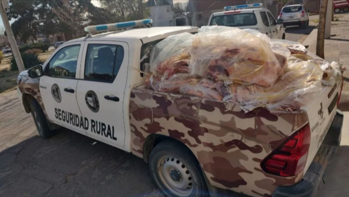 La carga de carne vacuna que decomisó la Policía de La Pampa era trasladada sin las más mínimas medidas de seguridad sanitaria.&nbsp;