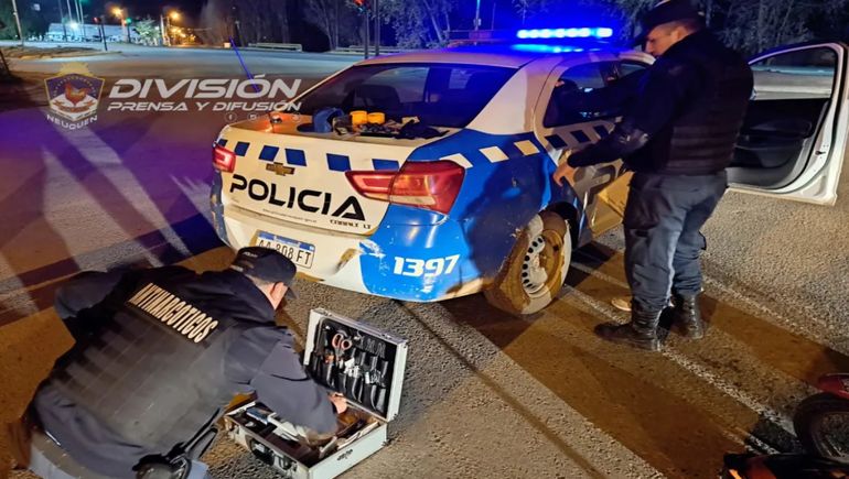 Detuvieron a un delivery de drogas en Valentina Norte