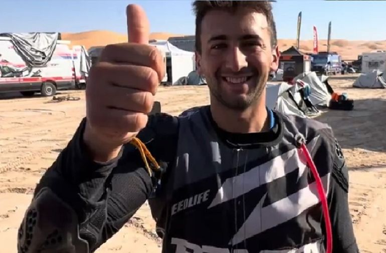 Santiago Rostan, el neuquino en el Dakar, contó cómo ayudó a un colega que estaba inconsciente
