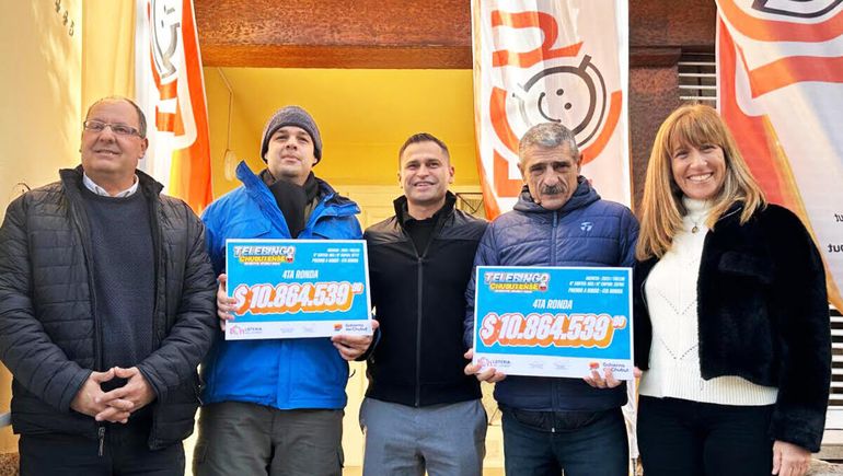 Dos apostadores de Trelew ganaron más de 10 millones de pesos en el Telebingo de Chubut.