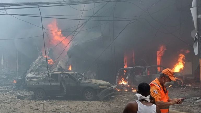 Explosión en República Dominicana.