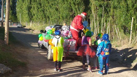 El protocolo por el Covid afectó hasta los recorridos de Papá Noel