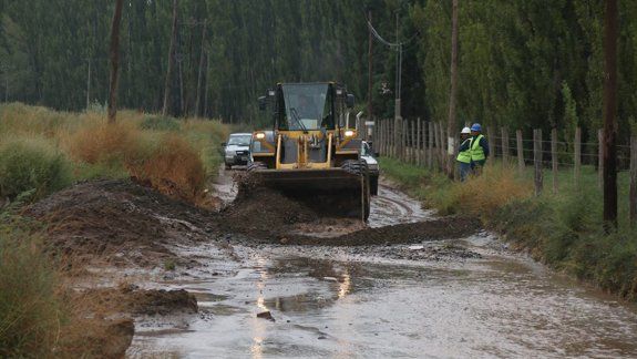 El acceso a las calles 0, 1, 2 y 3 de la zona rural de Centenario fue imposible.
