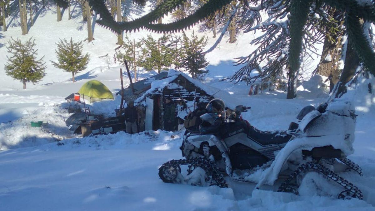 Encontraron a un criancero desaparecido: la nieve casi lo tapa