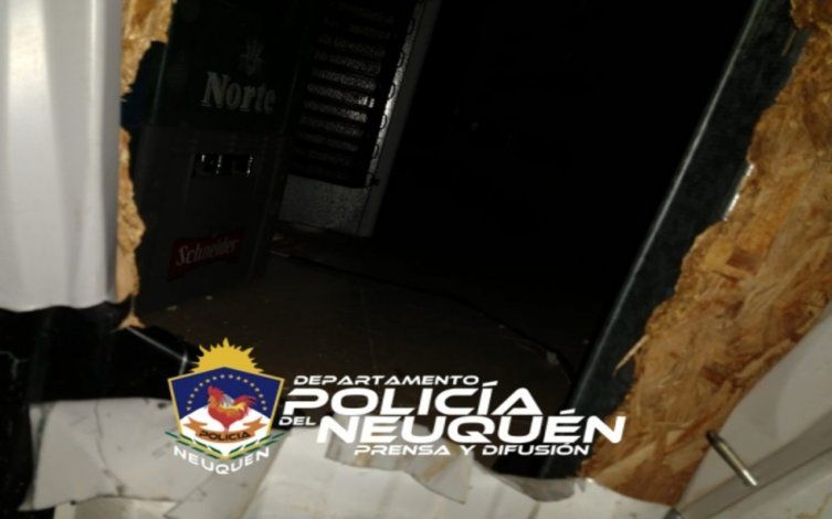 Vecino delató a ladrones que robaban un almacén por un boquete