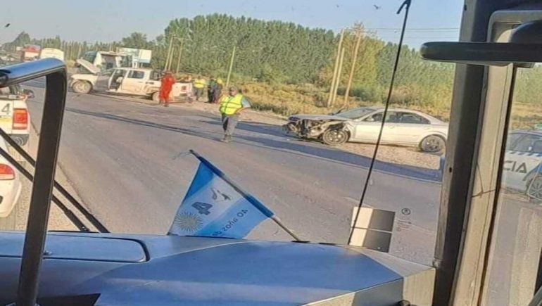 Chocaron en Ruta 7. Foto: Gentileza de Chañar Digital.&nbsp;