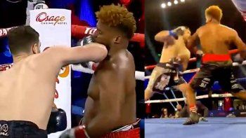 impresionante nocaut: invicto mando a dormir a un grandote con un uno-dos impresionante nocaut: invicto mando a dormir a un grandote con un uno-dos