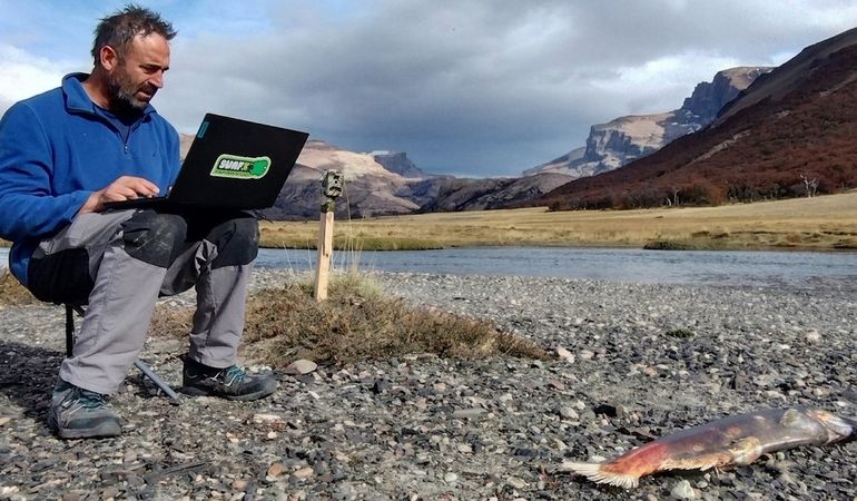 Javier Ciancio, investigador del Cesimar-Conicet en la Patagonia. Javier Ciancio, investigador del Cesimar-Conicet en la Patagonia.
