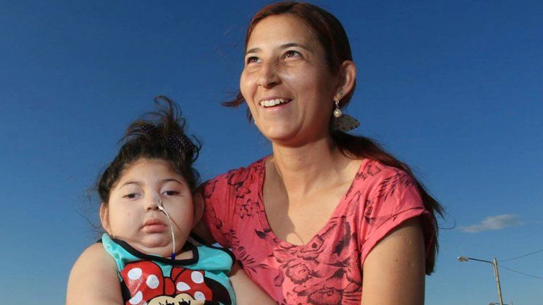 Julieta Santivañez tenía 4 años. En la foto