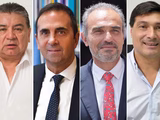 José Voytenco, titular de UATRE; Julio Cordero, secretario de Trabajo; Eduardo Lule Menem, subsecretario de Gestión Institucional de la Presidencia; y Pablo Ansaloni, diputado de LLA; protagonistas de una pelea a todo o nada por el control del sindicato y obra social de los ruralistas.