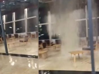 Se conocieron imágenes del peligroso momento, el cual fue registrado por una testigo que se encontraba en el lugar.