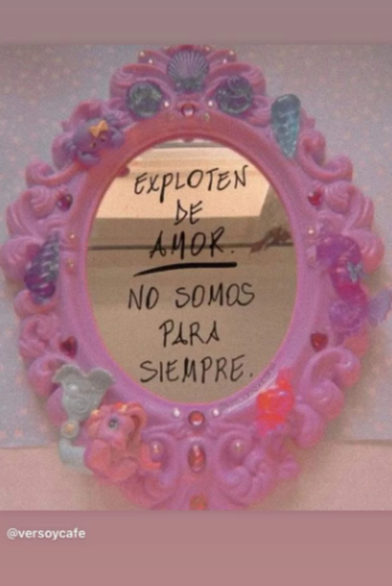 Las llamativas frases de Cande, que sustentan la teoría de la separación entre ella y el cantante.