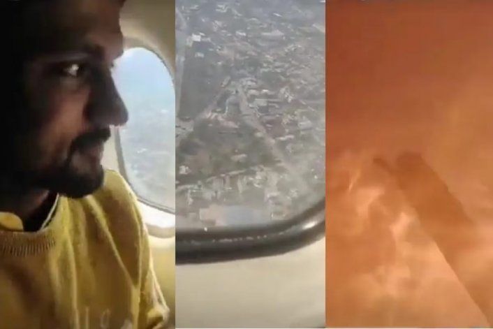 Video: los dramáticos últimos segundos previo a la tragedia del avión