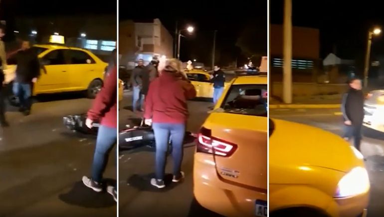 A mi hijo lo rompieron todo a patadas los taxistas