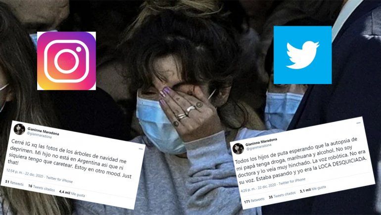 Gianinna borró su Instagram y luego se enojó con la prensa
