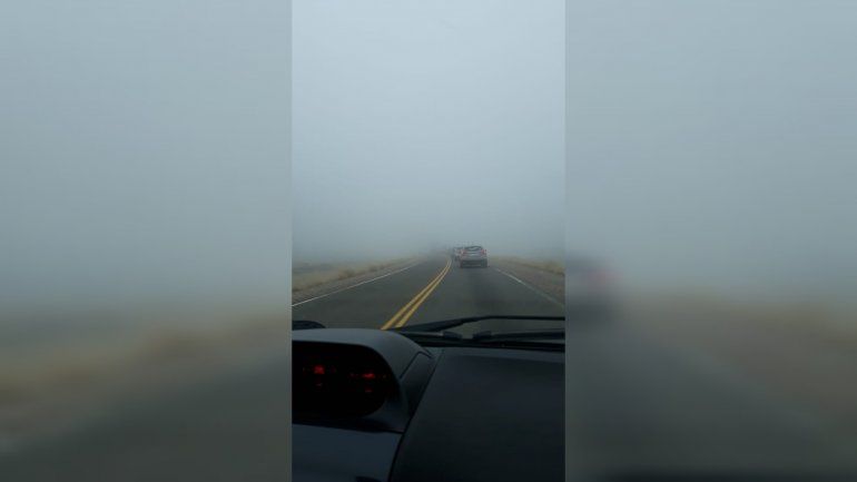 Bancos de niebla en la Ruta 237.
