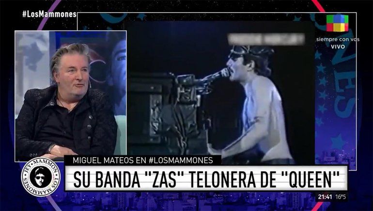 Miguel Mateos recordó el día que teloneó a Queen con Zas.